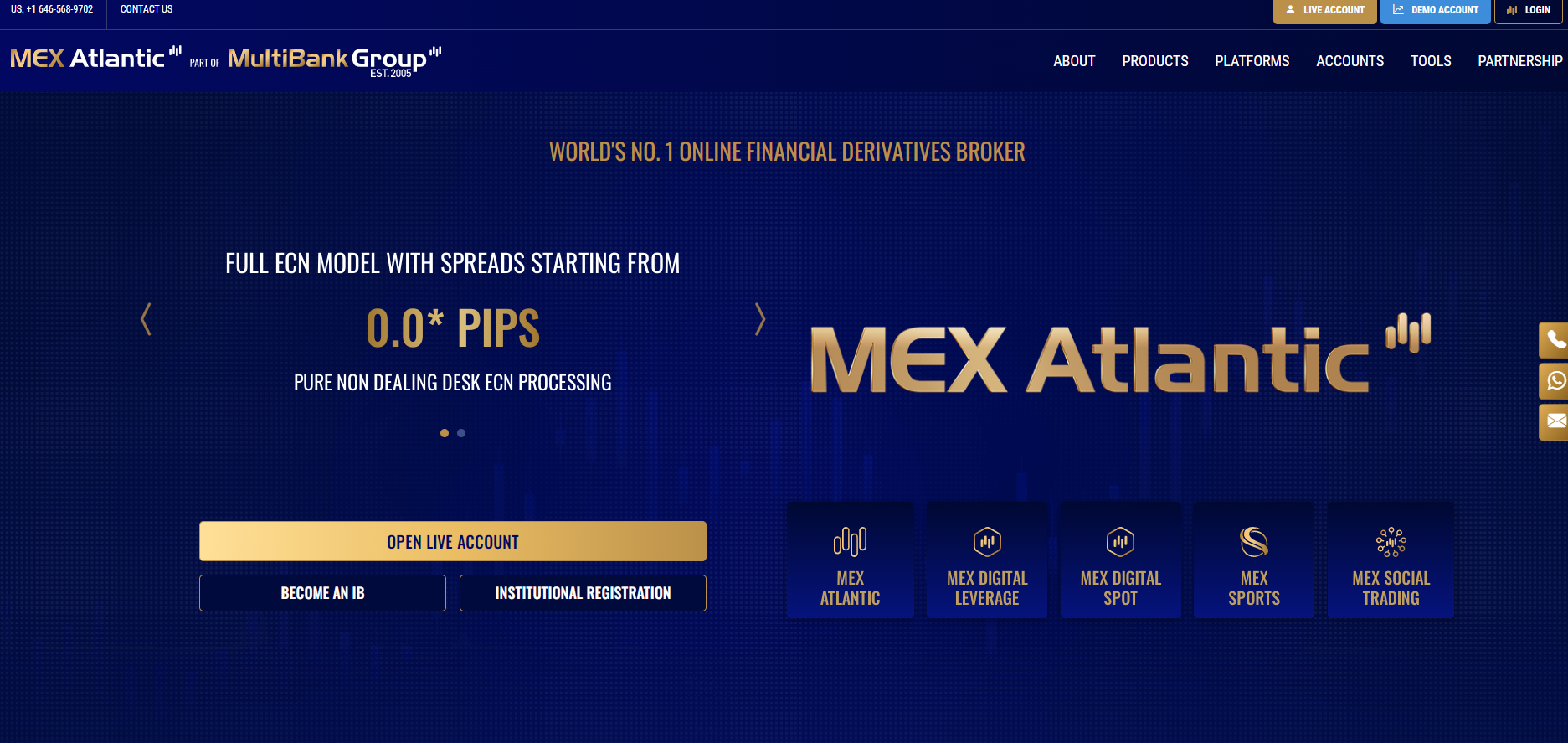 mex atlantic сайт компании 